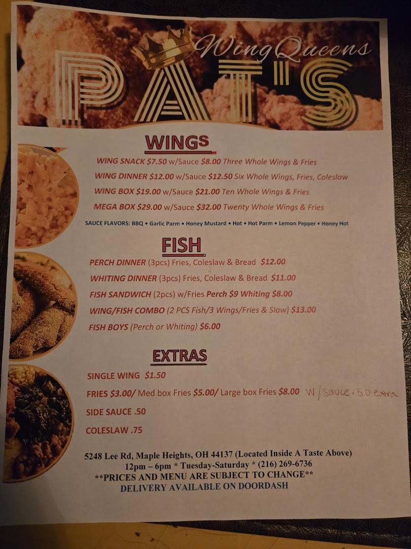 Pat's wing queen's